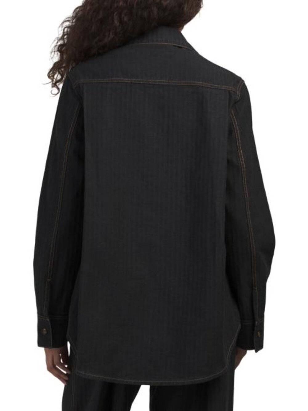 VICTORIA BECKHAM Denim Shirt With Front Yoke Detail - Picture 2 of 3